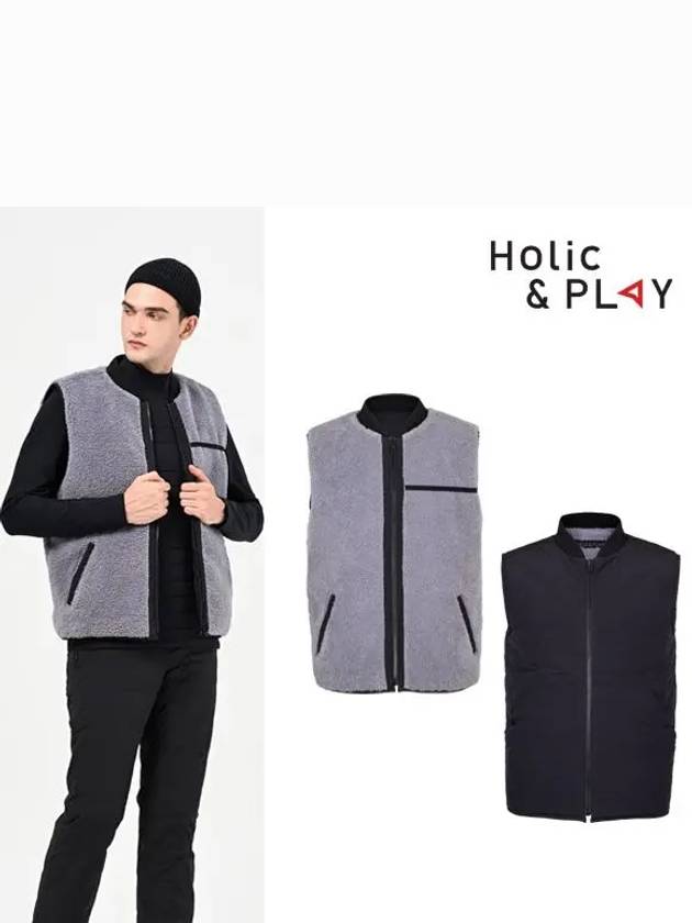 double-sided puffy padded vest-HB4MWV002MB - HOLIC&PLAY - BALAAN 3