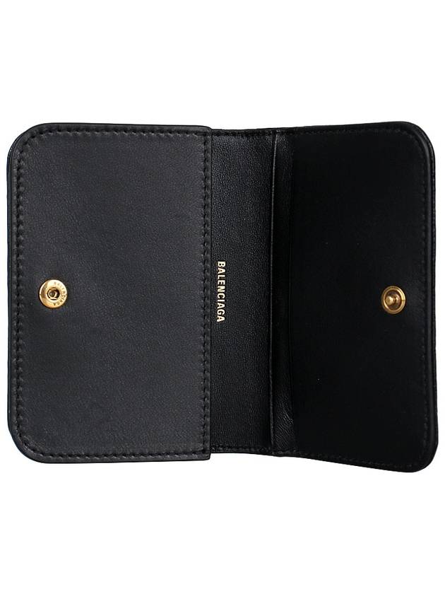 Logo Plaque Monaco Card Wallet Black - BALENCIAGA - BALAAN 6