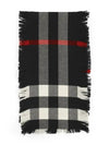 Fringe Check Wool Scarf Black - BURBERRY - BALAAN 4