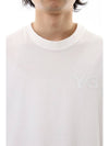 Casual Logo Short Sleeve T-Shirt White - Y-3 - BALAAN 6