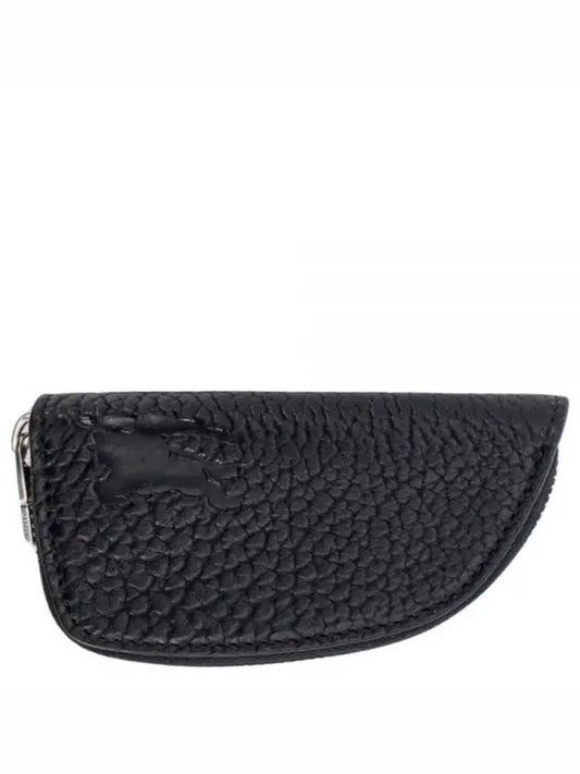 Shield Leather Coin Purse Black - BURBERRY - BALAAN 2