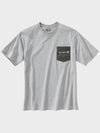 Camo pocket graphic short sleeve t shirt heather gray 105352 HGY - CARHARTT - BALAAN 5