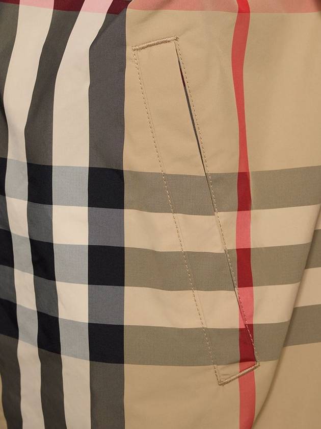 Check Nylon Jacket Beige - BURBERRY - BALAAN 4