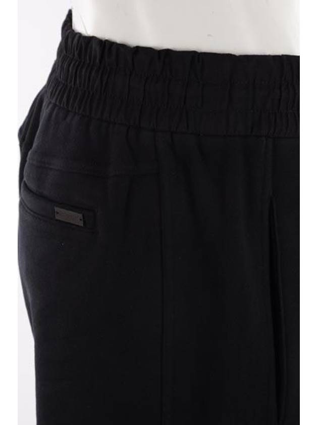 Fleece Bermuda Shorts Black - SAINT LAURENT - BALAAN 4