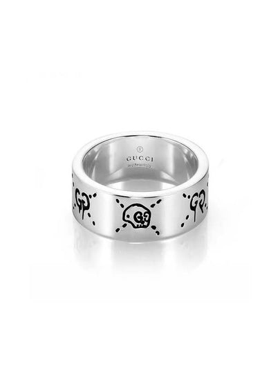 Men's Ghost Ring YBC455318001 Silver - GUCCI - BALAAN 2