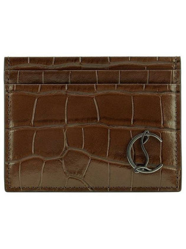 logo crocodile texture card wallet 1215077 F507 - CHRISTIAN LOUBOUTIN - BALAAN 1