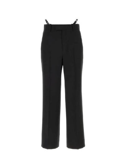 Wool Mohair Straight Pants Black - GUCCI - BALAAN 2