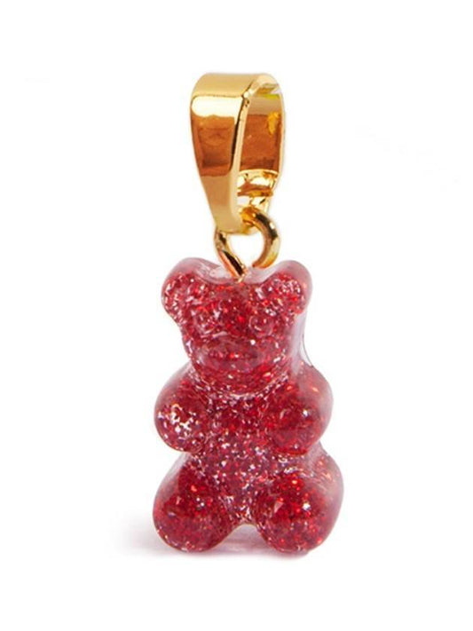 Nostalgia Bear Classic Connector Pendant Necklace Red Velvet - CRYSTAL HAZE - BALAAN 1