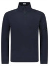 Light Fleece Half Zip-Up Sweatshirt Navy - CP COMPANY - BALAAN 2