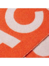 Studios Jacquard Logo Two-tone Wool Skiff Light Gray Orange - ACNE STUDIOS - BALAAN.
