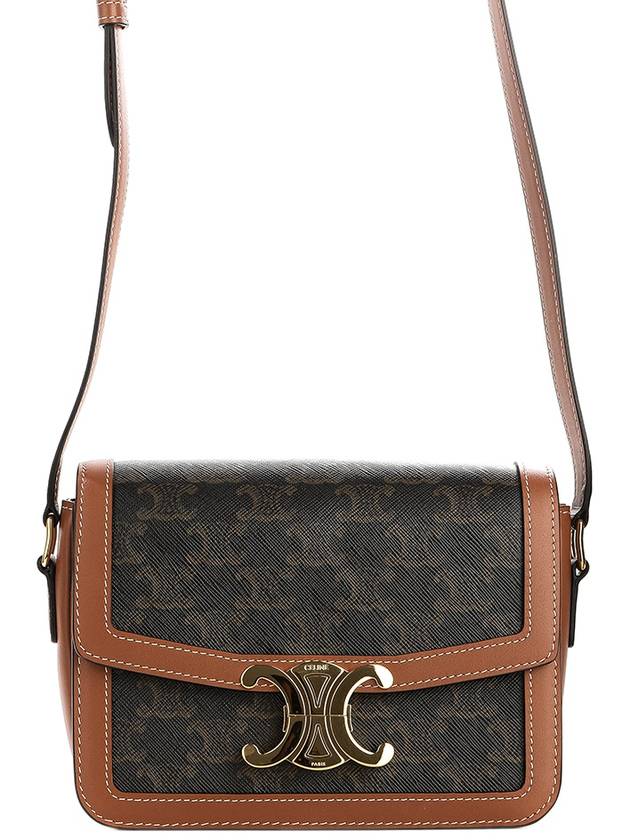 Teen Triomphe Canvas Cross Bag Tan - CELINE - BALAAN 2