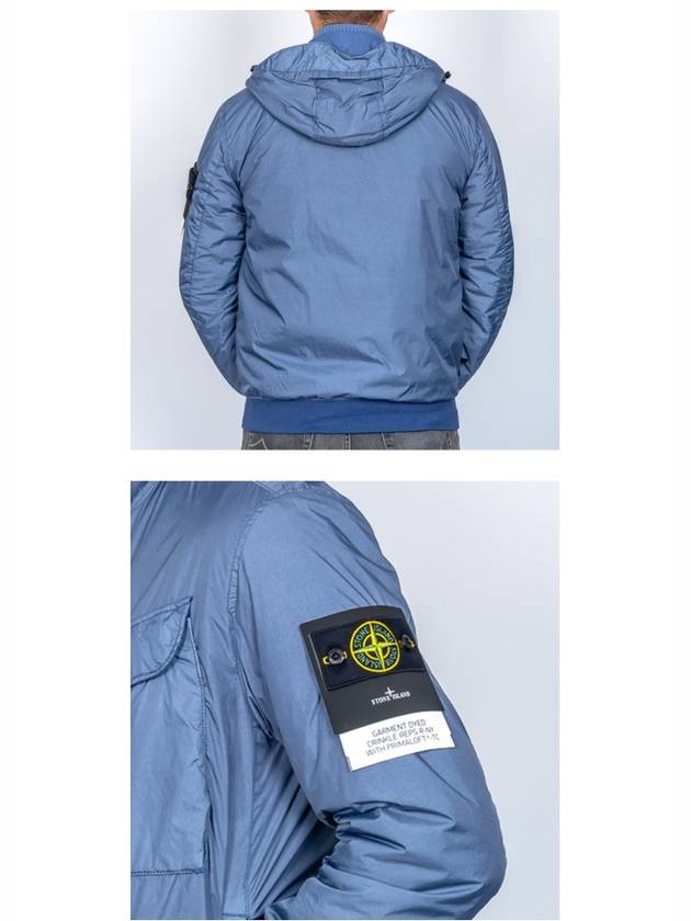 Wappen Patch Nylon Crinklips Hooded Jacket Avio Blue - STONE ISLAND - BALAAN 6