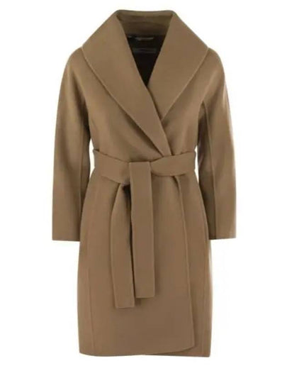 Messi Belt Wool Single Coat Brown - MAX MARA - BALAAN 2