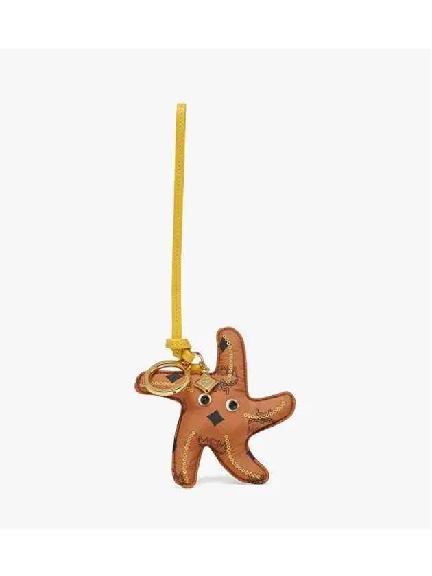 Aren Starfish Monogram Nylon Key Holder Cognac - MCM - BALAAN 2