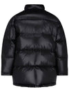 Triangle Logo Nylon Padded Jacket Black - PRADA - BALAAN 5