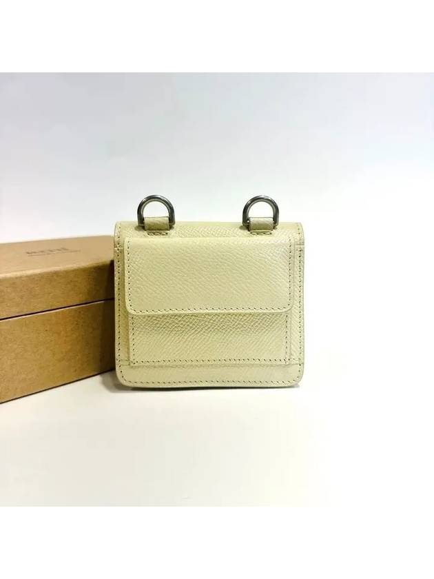 De Coeur Strap Card Wallet Ivory - AMI - BALAAN 6