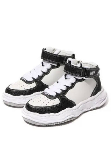 MAISON Sneakers A11FW711 BLACK WHITE WAYNE Leather High Top Sneakers - MIHARA YASUHIRO - BALAAN 1