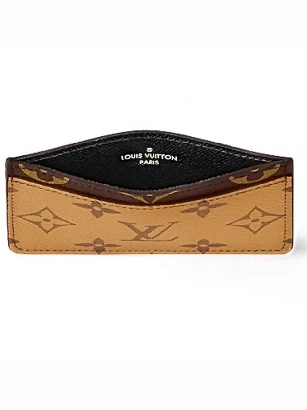 Monogram Reverse Canvas Card Wallet Brown - LOUIS VUITTON - BALAAN 7