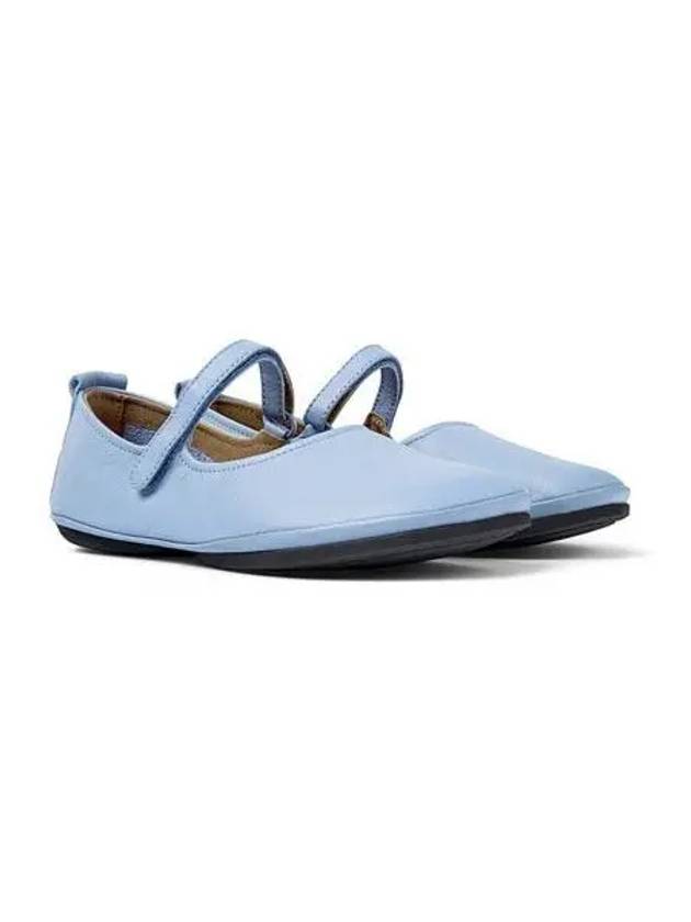 Right Leather Mary Jane Flat Shoes Blue - CAMPER - BALAAN 2