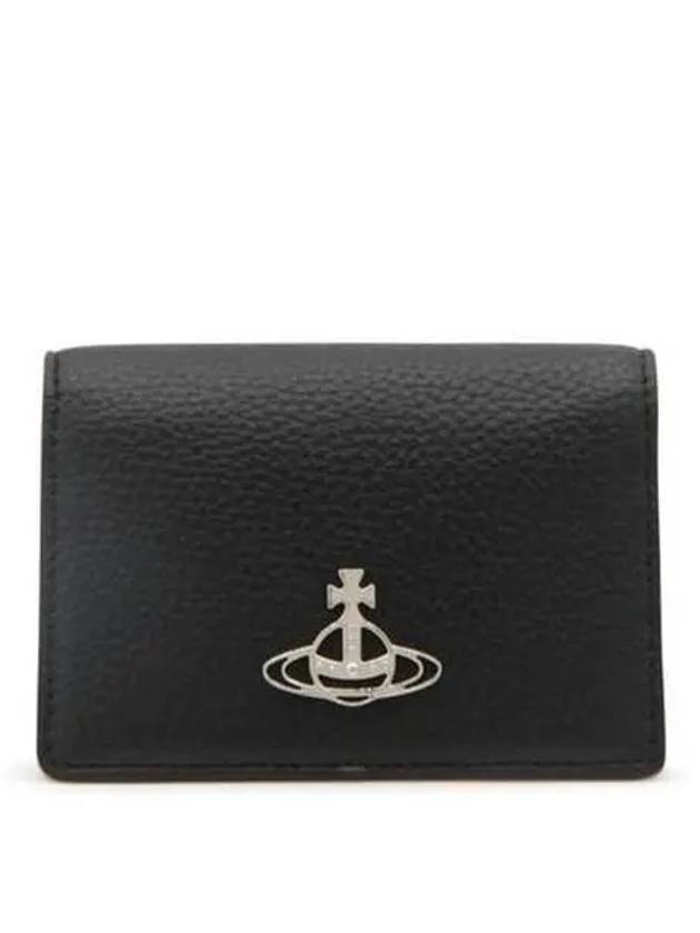 ORB Logo Card Wallet Black - VIVIENNE WESTWOOD - BALAAN 3