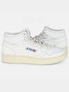 Men's Medalist Mid Goatskin High Top Sneakers White - AUTRY - BALAAN 2