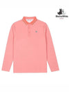 Men s knit collar jacquard t shirt 9024GXZP PINK - BLACK&WHITE - BALAAN 1