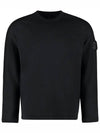 Wappen Patch Crew Neck Knit Top Black - STONE ISLAND - BALAAN 2