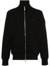 Men's Logo Zip-up Jacket Black - MONCLER - BALAAN 1