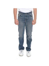 Cotton Straight Jeans Blue - DIESEL - BALAAN 1