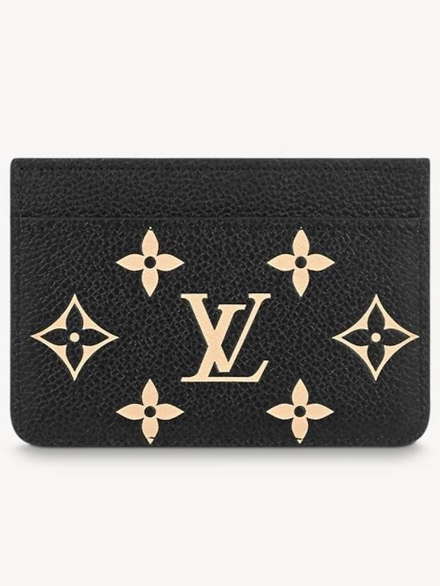 Monogram Empreinte Leather Card Wallet Black - LOUIS VUITTON - BALAAN 5