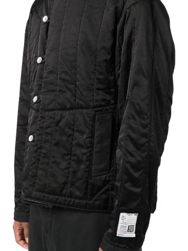 MAISON quilted single breasted jacket black - MIHARA YASUHIRO - BALAAN.