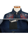 Skull Print Allover Denim Jacket Blue - PHILIPP PLEIN - BALAAN 5