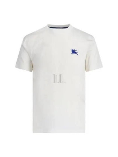 EKD Embroidered Short Sleeve T-Shirt White - BURBERRY - BALAAN 2