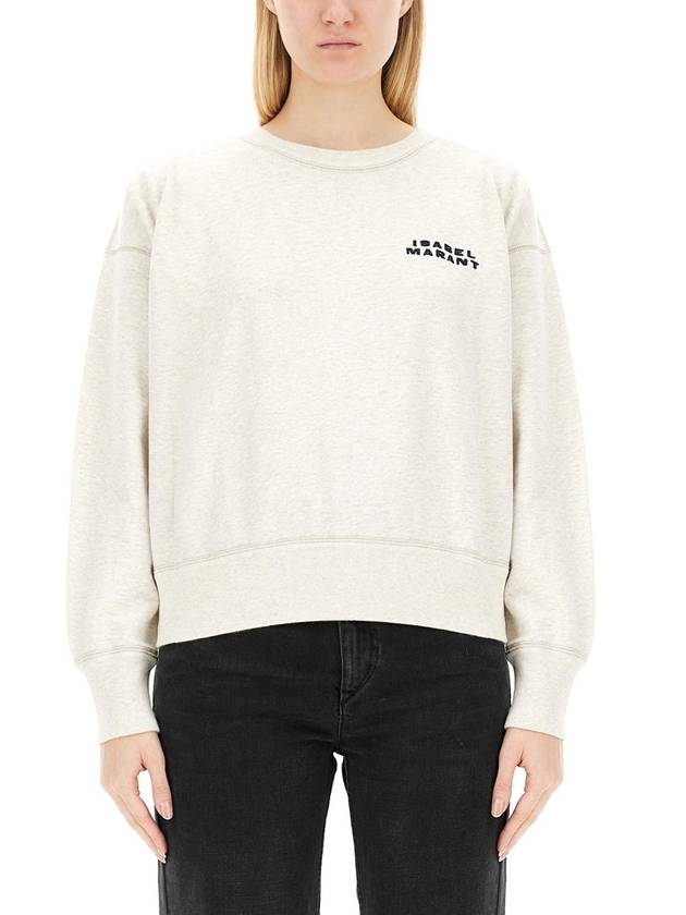 Shard Embroidered Logo Sweatshirt Ecru - ISABEL MARANT - BALAAN 2