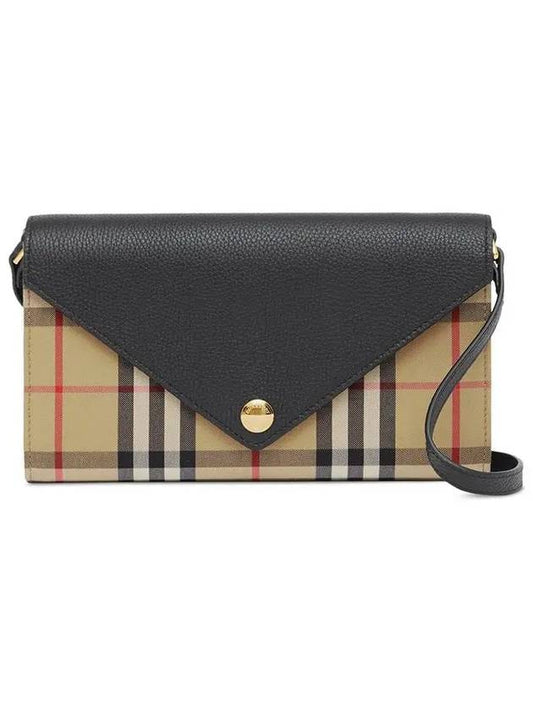 Detachable Strap Vintage Check Long Wallet Beige - BURBERRY - BALAAN 2