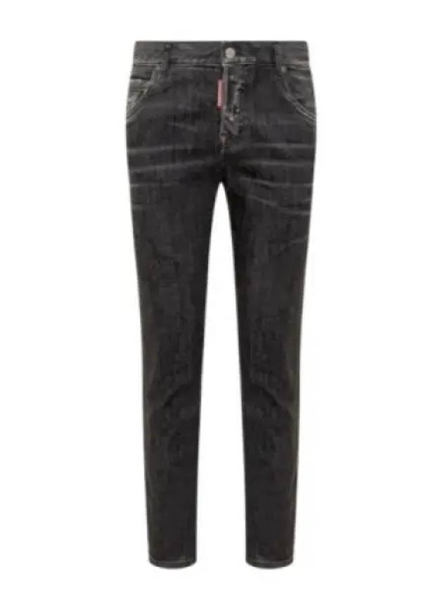 Cool Girl Low-Rise Cropped Jeans Black - DSQUARED2 - BALAAN 2