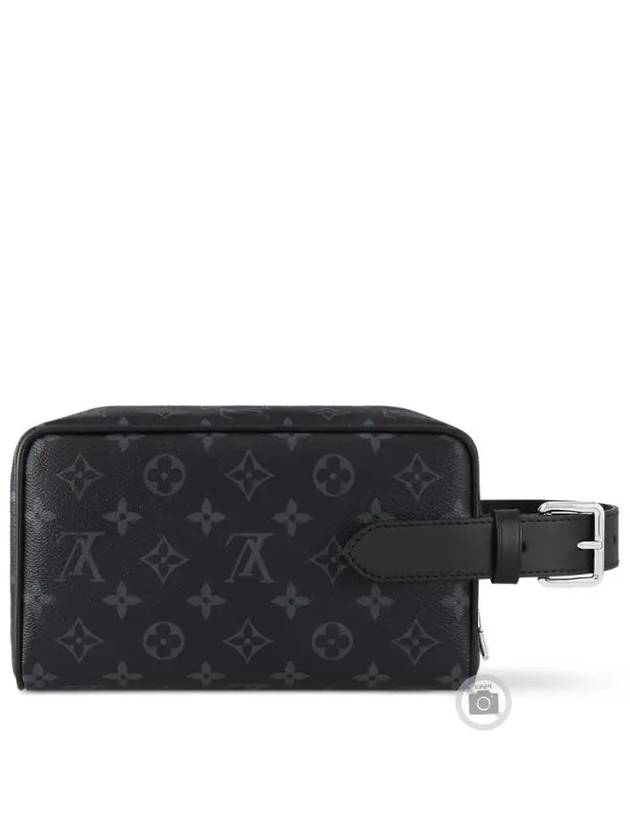 Trousse Toilette Locker Dopp Kit Monogram Eclipse Pouch Bag Black - LOUIS VUITTON - BALAAN 3