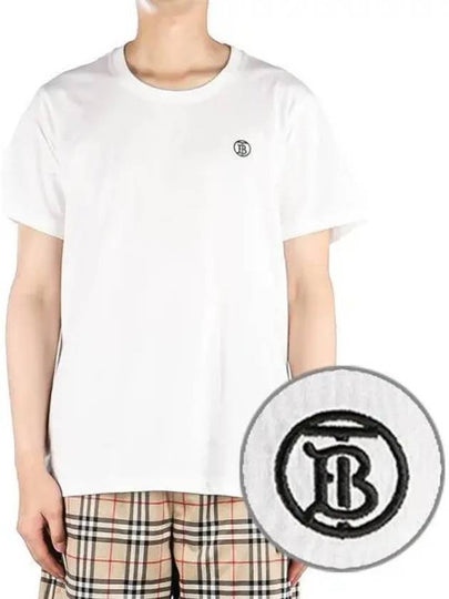 TB Logo Short Sleeve T-shirt White - BURBERRY - BALAAN 2