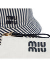 Reversible Bucket Hat Pouch Bag Set Baltic Blue - MIU MIU - BALAAN 4