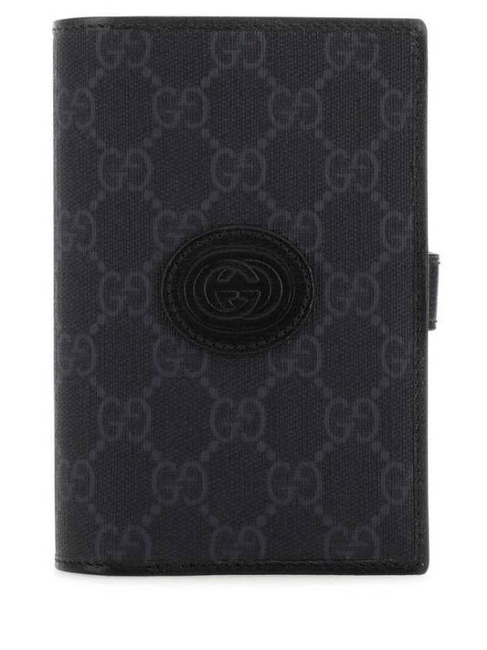 Gucci Interlocking G Passport Wallet Black - GUCCI - BALAAN 1