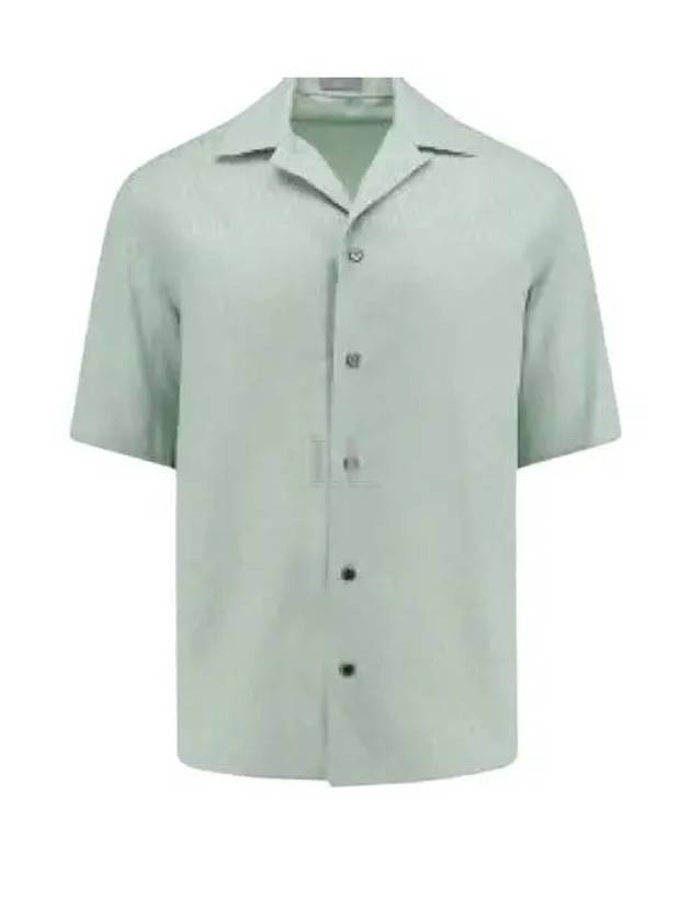 Oblique Short Sleeve Shirt Green - DIOR - BALAAN 2