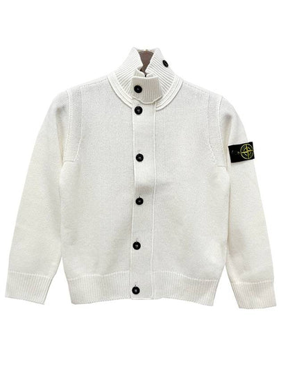 Kids Stone Island Cardigan 8116503 WHITE - STONE ISLAND - BALAAN 2