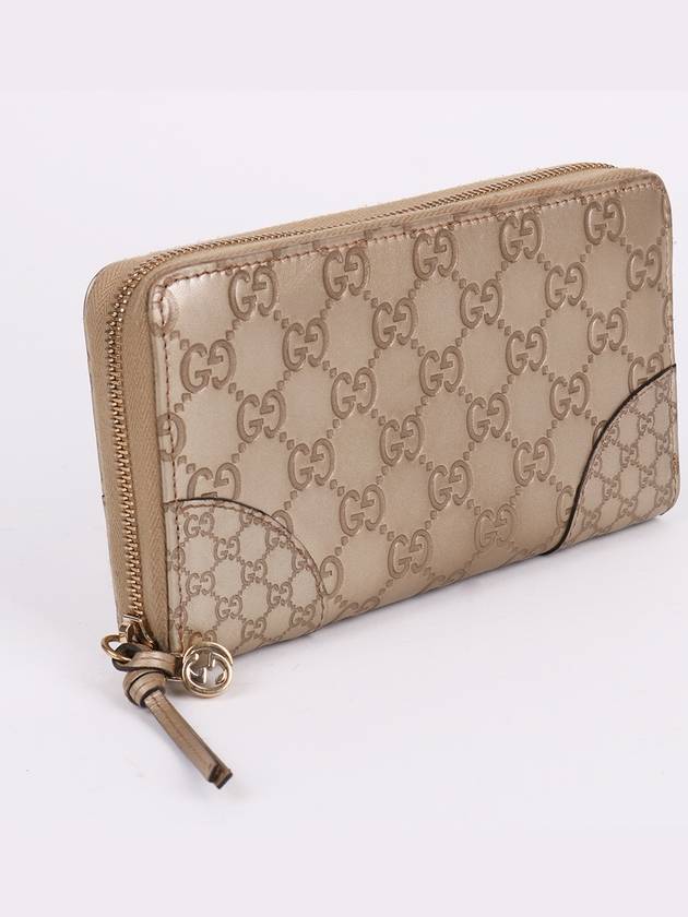 GG pattern crystal beige zipper long wallet 323397 - GUCCI - BALAAN 3