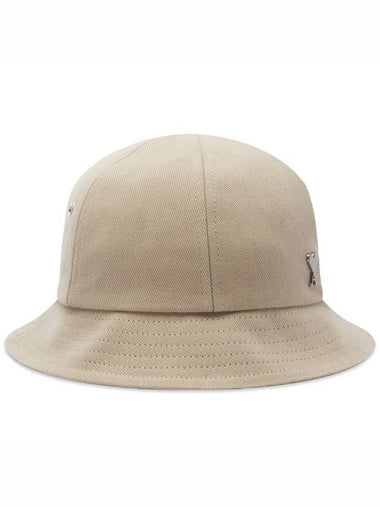 Small A Heart Bucket Hat Beige - AMI - BALAAN 1