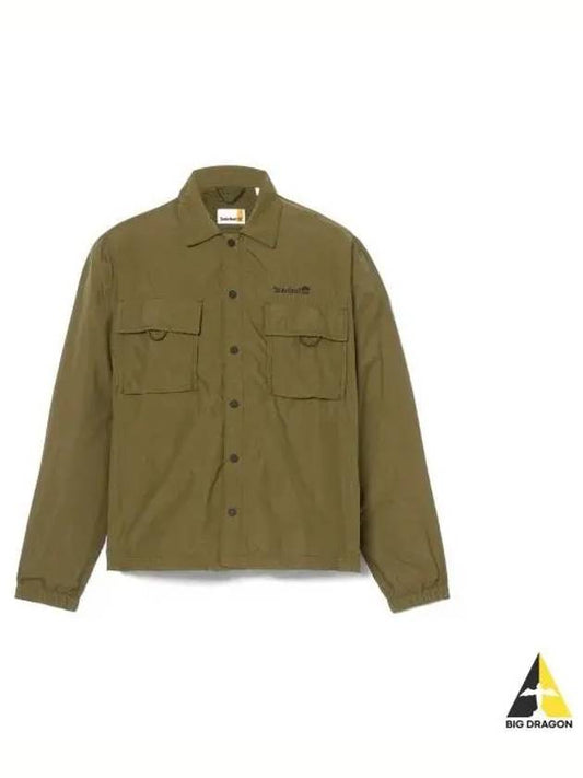 Men s Water Repellant Shirt Jacket Khaki TB0A2NFJ3021 - TIMBERLAND - BALAAN 1