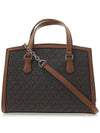 Chantal Canvas Tote Bag Brown - MICHAEL KORS - BALAAN 4