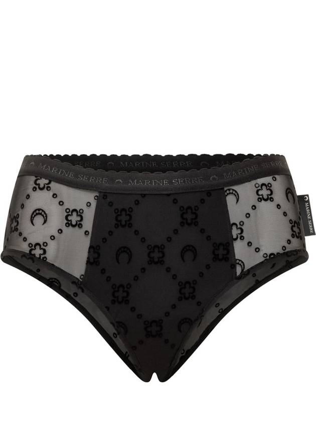 Marine Serre Mesh Flock Moonogram Briefs - MARINE SERRE - BALAAN 1