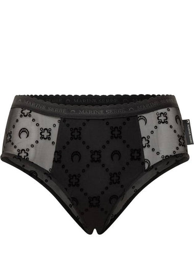 Marine Serre Mesh Flock Moonogram Briefs - MARINE SERRE - BALAAN 1