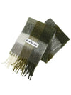 Check Mohair Muffler Green - ACNE STUDIOS - BALAAN 4