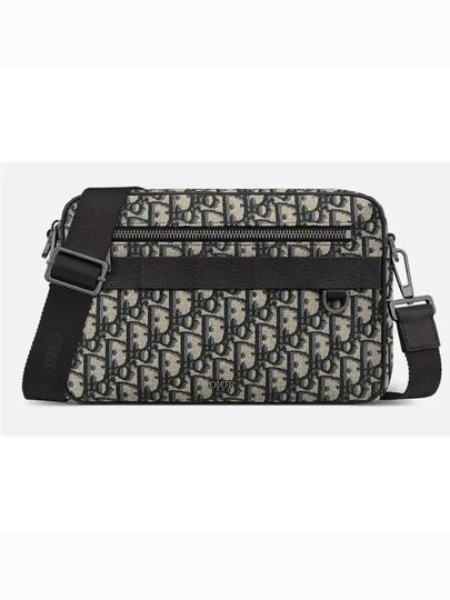 Maxi Safari Strap Cross Bag Black Beige - DIOR - BALAAN 2